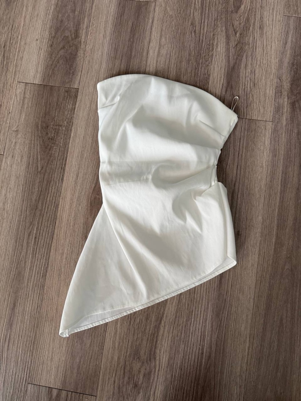 White Asymmetric top Zara